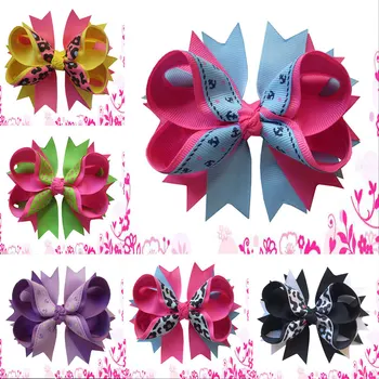 

20 pcs 4.5"B-grosgrain ribbon hair bows,hair accessories girl hair bows