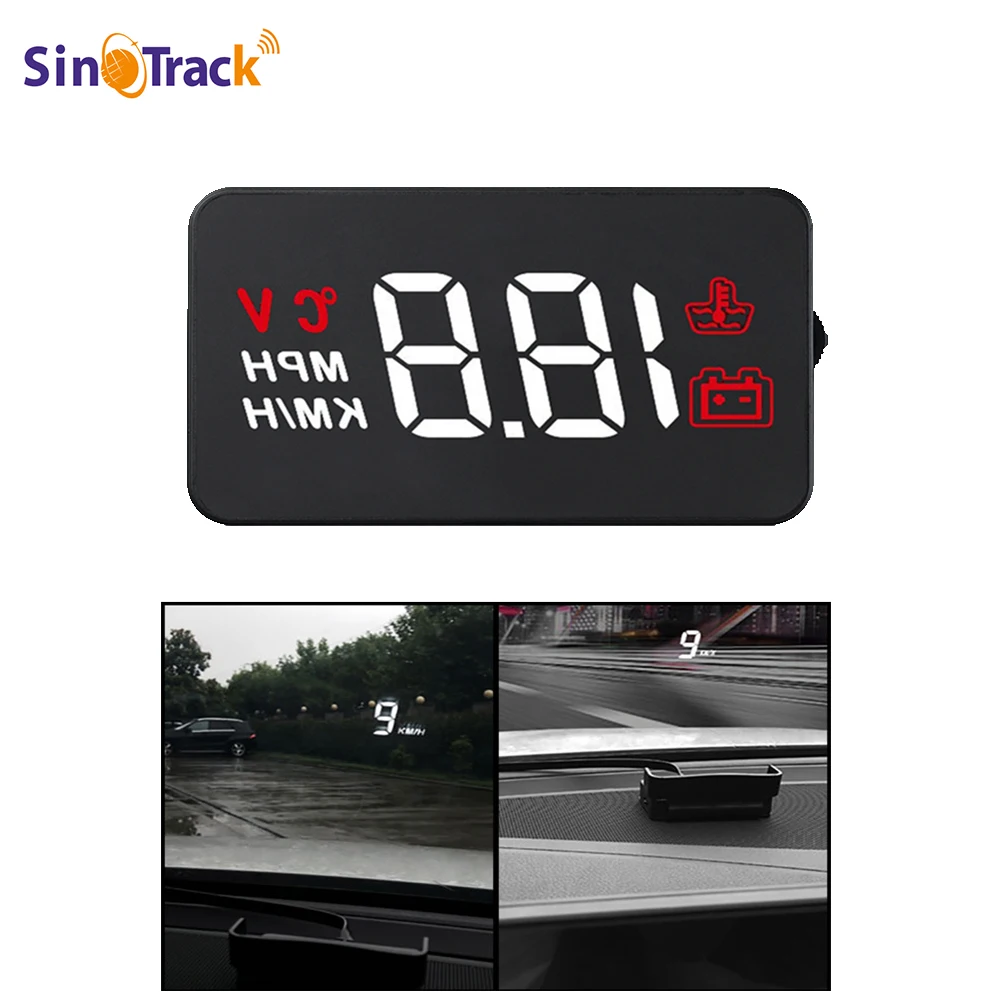 

Car Styling HUD Head Up Display A100 OBD2 II EUOBD Overspeed Warning System Projector Windshield Auto Electronic Voltage Alarm