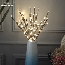 Светодиодная ветка ивового дерева 50 см 100 светодиодов Цветочная веточка сказочная гирлянда световые ветви светодиодное декоративное праздничное освещение