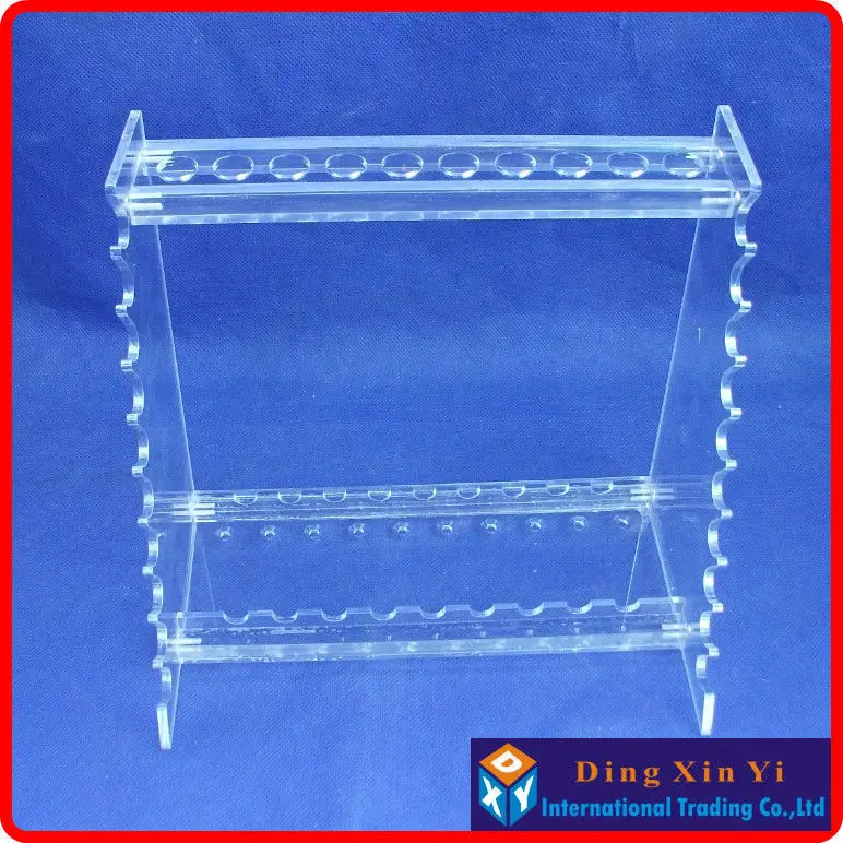 Organic glass pipette stand graduated pipette rack holder single face trapezoidal pipet rack
