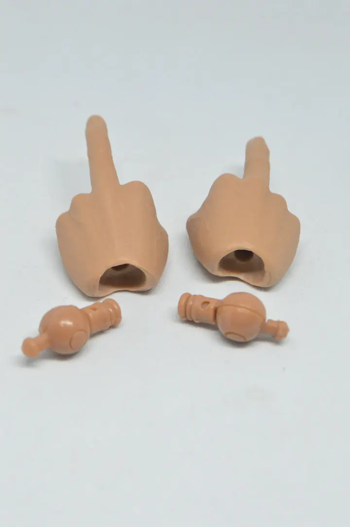 

Custom 1/6 Scale Middle Finger Hand and Adapter Set For 12" Male Figure