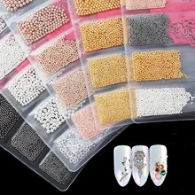 0,6 мм Мини Маленькие бусины для ногтей из нержавеющей стали украшения для ногтей пистолет черный розовый Золотой шпильки инструмент для маникюра