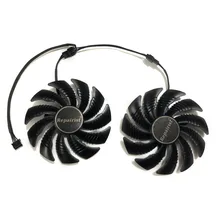 T129215SU 88 мм охладитель GPU Графика карта вентилятор для REDEON AORUS RX580/570 гигабайт GV-RX570AORUS GV-RX580AORUS карты как замена