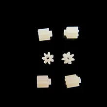 6PCS/Lot 7 Teeth 0.75mm Shaft Hole Gears Small Remote Control Helicopter Spare Parts Motor Small Gear 7T Diameter 2.6mm