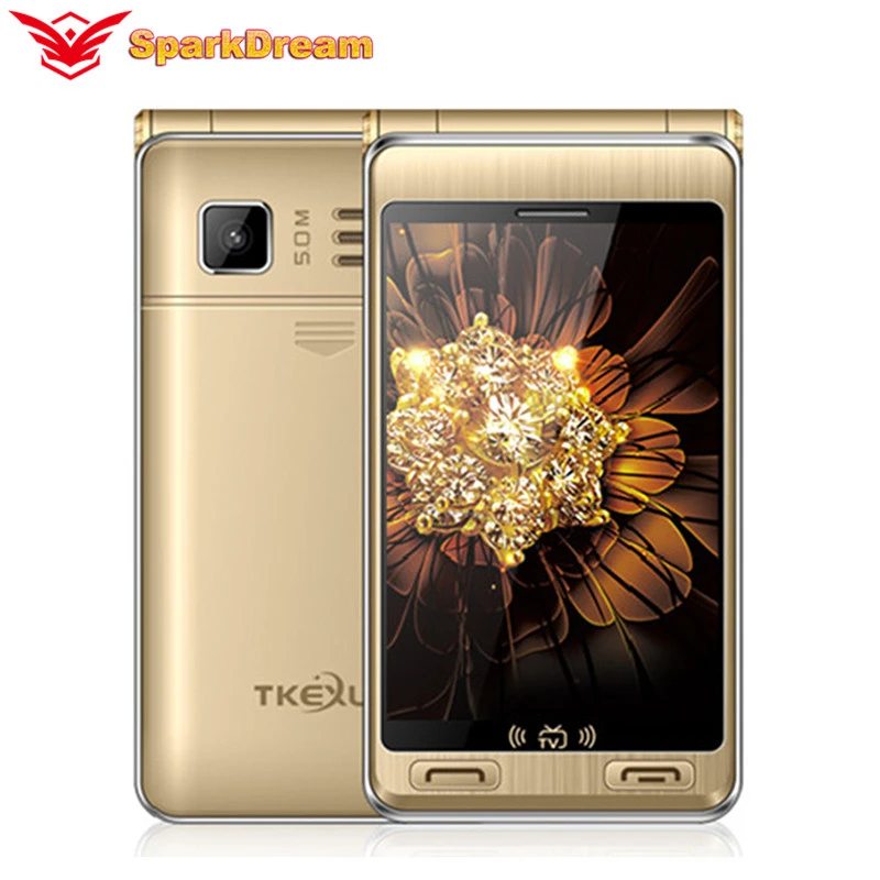 TKEXUN G10 Plus 3 5 &quotфлип телефон двойной экран Dualview две sim карты аналоговая ТВ камера MP3