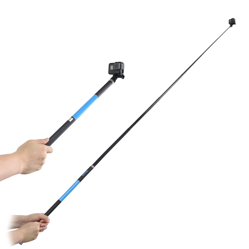 

TELESIN 106" Self Selfie Stick for GoPro Hero 6 5 4 3 Session for Xiaomi YI 4K SJCAM EKEN Carbon Fiber Extendable Handheld