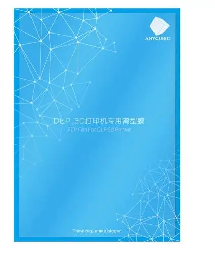DLP 3d принтер части FEP пленка 140x200 мм SLA/LCD Fep листы 0 15-0 2 для ANYCUBIC Photon Смола УФ свет 3D