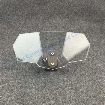 For Triumph Aprilia KTM Victory All Windshield Model Motorcycle Universal Airflow Adjustable Bolt-On Variable Spoiler Windscreen universal motorcycle windshield airflow adjustable windscreen extension deflector windshield spoiler small