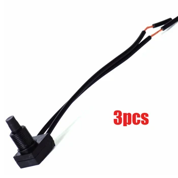 

High Quality DWCX New 3 Pcs/Lot Waterproof Black Push Button On Off Switch Boot with 4 Lead Wire fit for Motorcycle Car ATV