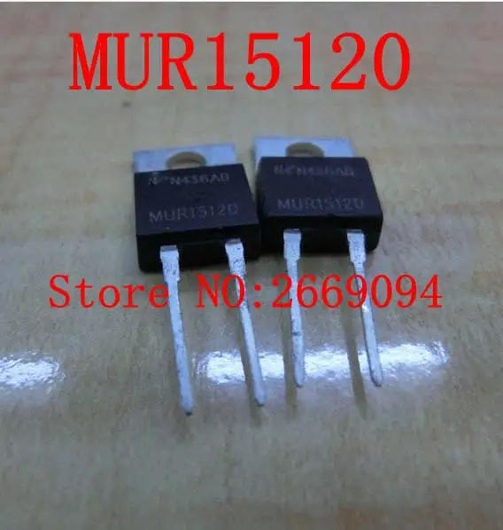 

10pcs/20PCS /50PCS MUR15120 TO220 1200V15A Ultra Fast Recovery Diodes Free shipping
