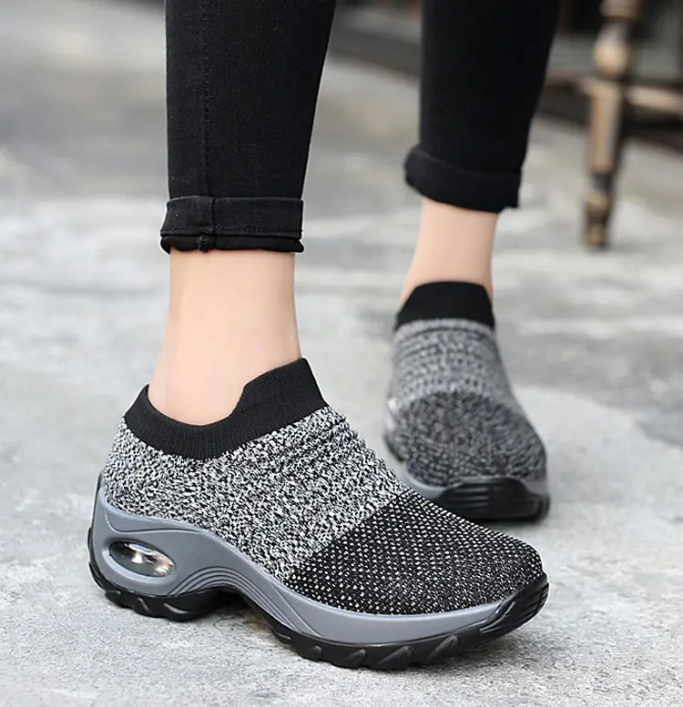 Ladies shoes flats new fashion breathable mesh sneakers women shoes slip-on comfortable sports casual shoes woman flats