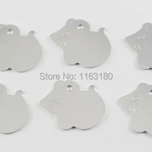 50 шт./партия персональная идентификация животного ID бирка кошка собака Выгравированная мышь бирка