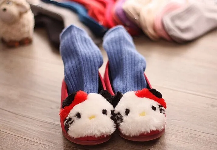 2 пар/лот, зимние детские толстые носки теплые шерстяные носки для малышей однотонные носки для мальчиков и девочек от 2 до 8 лет