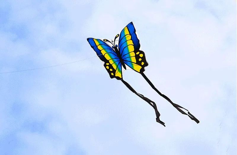 Высококачественный воздушный змей-бабочка с ручкой, детский воздушный змей, летающие игрушки, легкий контроль, Рипстоп, нейлон, птицы, Орел, воздушный змей