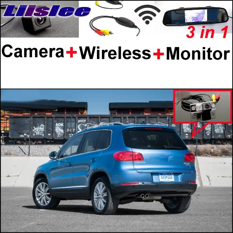Liislee 3 in1 Специальный вид сзади Wi-Fi Камера + Беспроводной приемник зеркало Мониторы