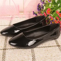 

2016 Fashion Wholesale Price New Style Women Flat Shoes Candy Colors PU Patent Leather Women Casual Slats