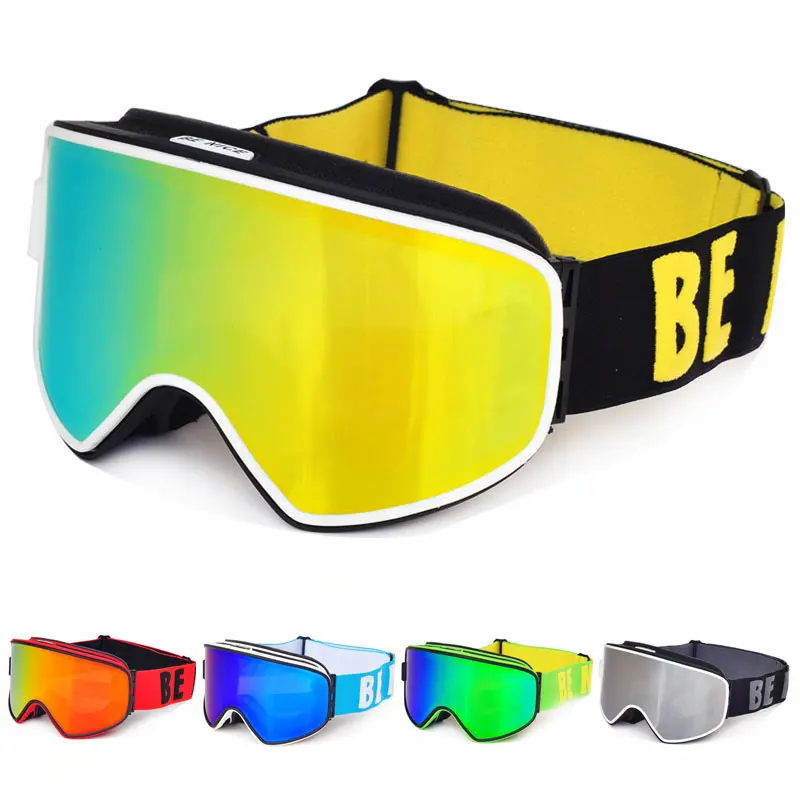Ski Goggles 2 in 1 with Dual use polarized Lens Anti fog UV400