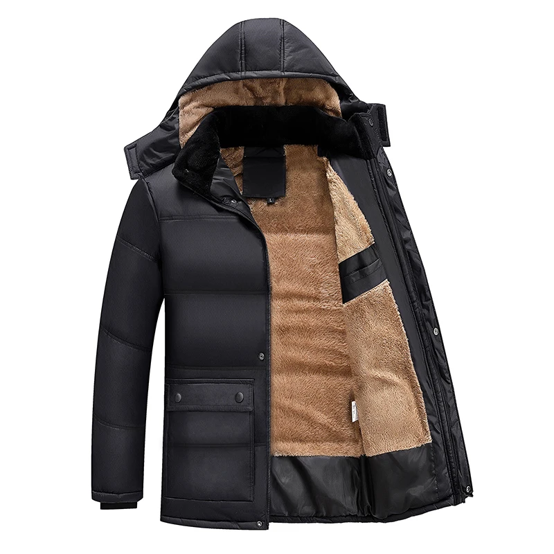 Мужская Утепленная куртка на хлопковой подбивке C1232 модная большого размера для