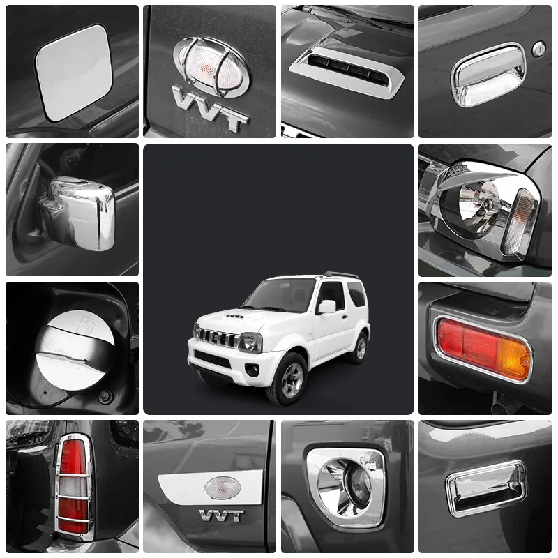 

Rearview Mirror Cover Doors Handle Tail /Head /Fog Light Frame For Suzuki Jimny 2007 08 09 10 11 12 13 14 15 16 CA134