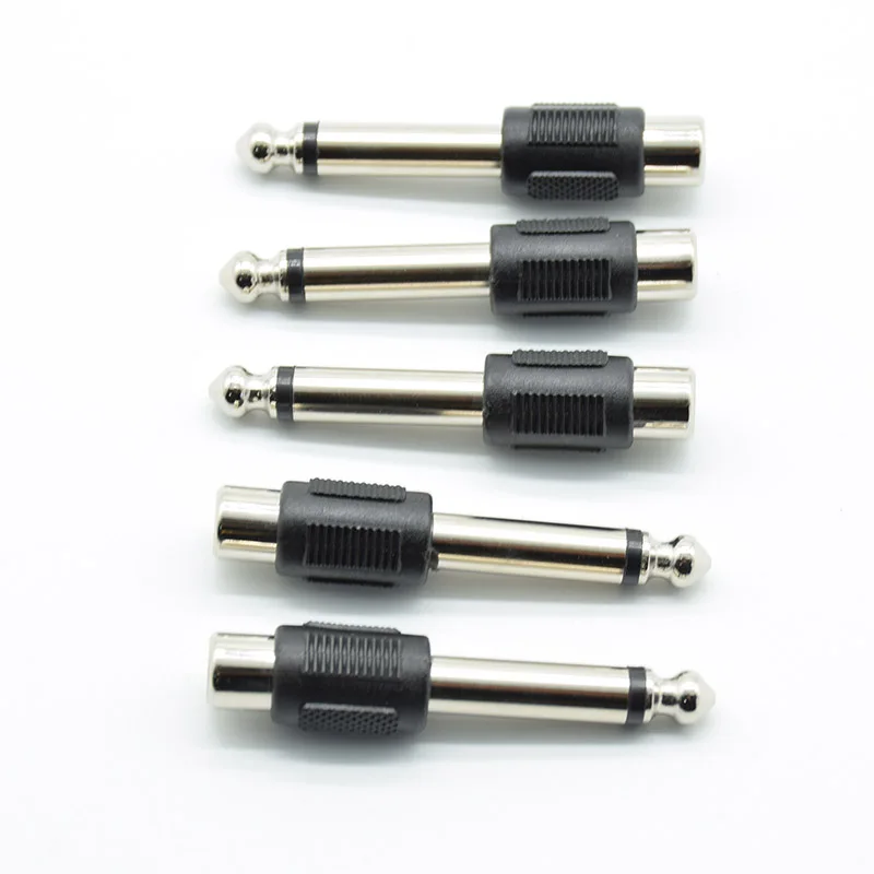 5 шт. разъём RCA/AV для микрофона 6 35 мм 1/4 дюйма|Соединители| |