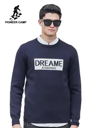 Пионерский лагерь модные свитера мужские высокого качества брендовая одежда буквы жаккард повседневные Пуловеры Рождественский синий