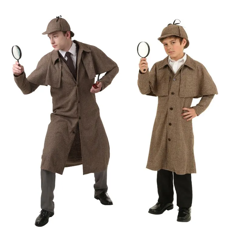 Детские/мужские Sherlock отличного качества костюмы в стиле Шерлока Холмса Шерлок