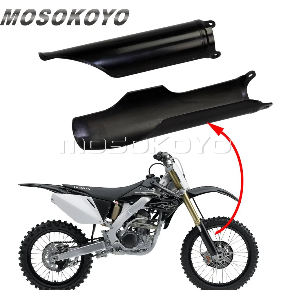 2 шт мотоциклетная передняя вилка для Honda CR125 CR250 CR500 93- CRF250X CRF250R CRF450R CRF 450 RX супермото пластиковая защита