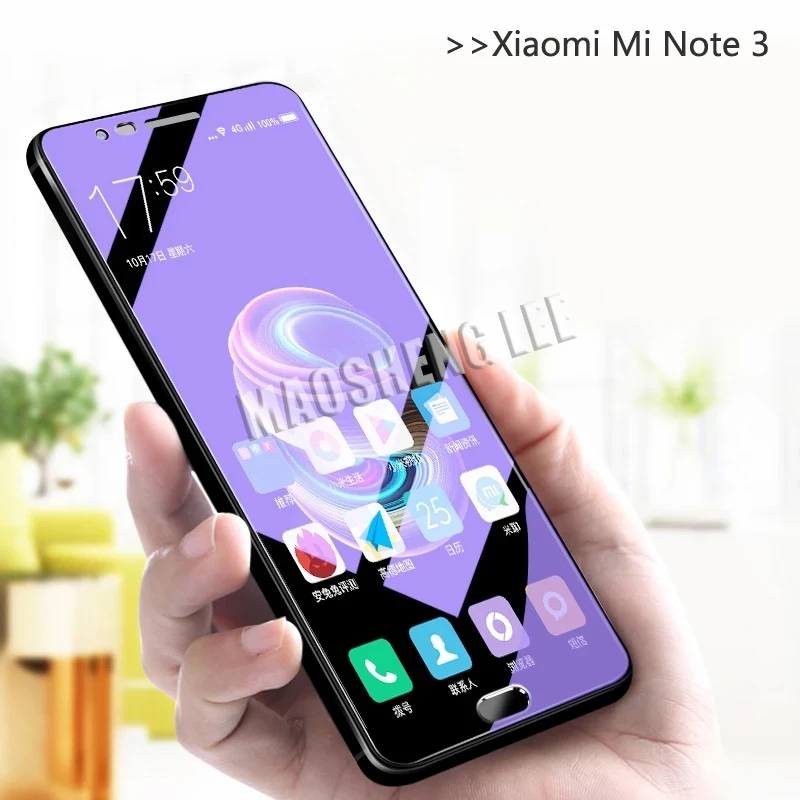 

2pcs Tempered Glass For Xiaomi Mi Note 3 Screen Protector 9H Anti Blu-ray Glass Protective film For Xiaomi note 3 glass 5.5 inch
