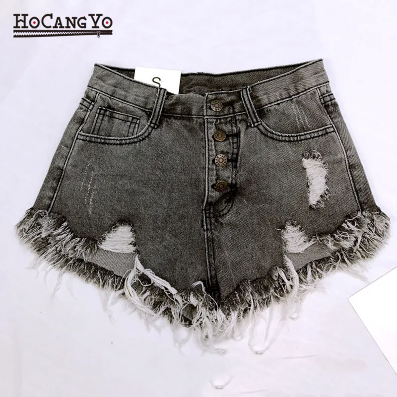 boyfriend style jean shorts