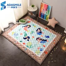 Скандинавские девушки комната коврик и ковер волна стеганый Русалка Площадь Ковер Спальня дом гостиная детская комната для ползания и игр коврики Ковры