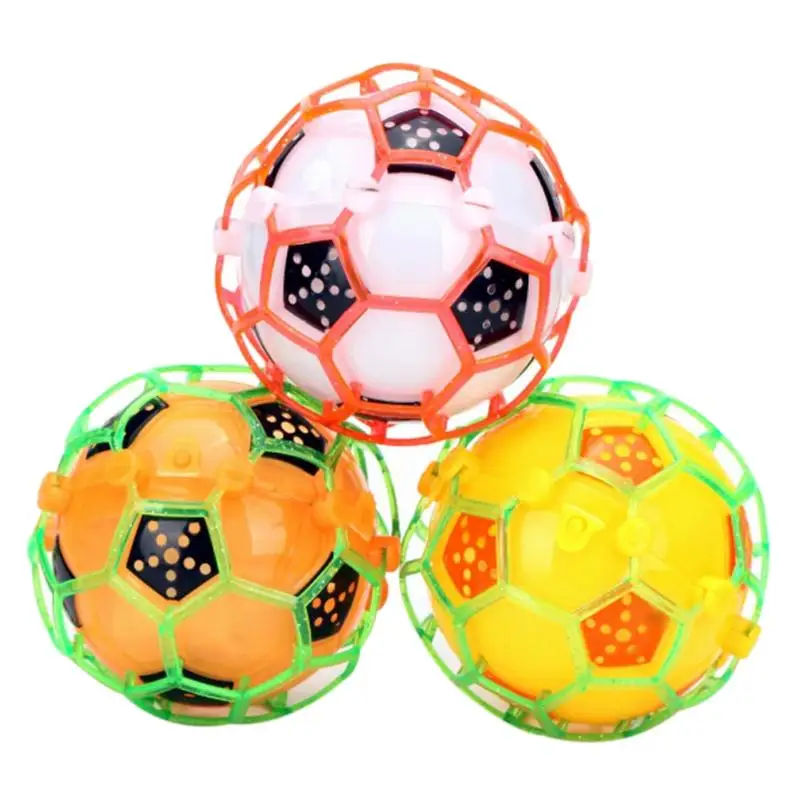 

1Pcs LED Light Jumping Bounce Ball Crazy Music Lighting Football Shape Funny Bouncing Ball Night Playing Toy Random Color