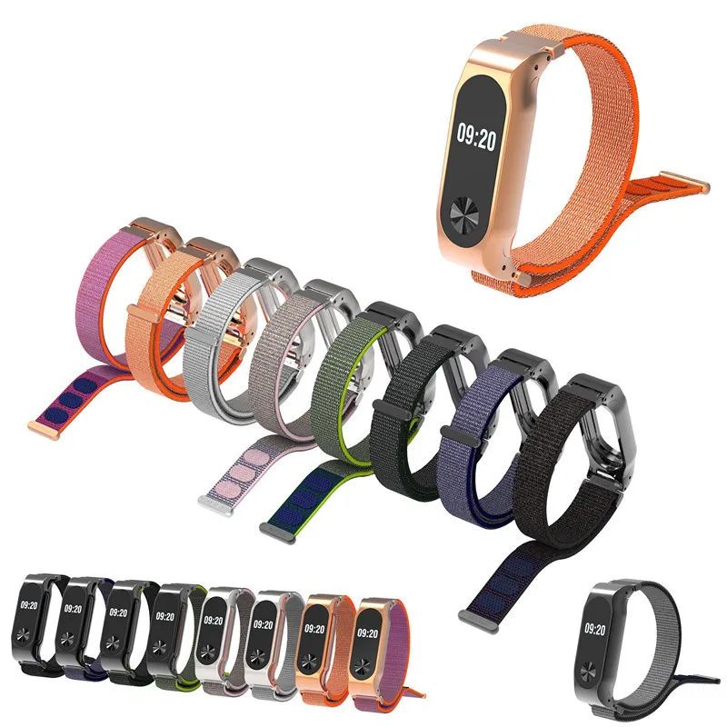 

Nylon Watchband For Xiaomi Mi Band 3 Universal Smart Bracelet Chain Replaceable Link Miband 3 Fashion Black Wearable Wrist Strap