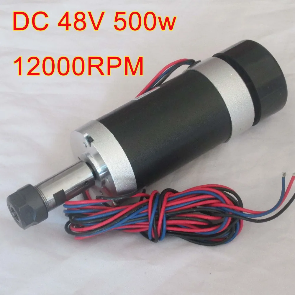 

Brushless 500W CNC Spindle Motor Machine Tool Router Spindle + 55MM Clamp + Motor Driver + Power Supply + ER11 Collet