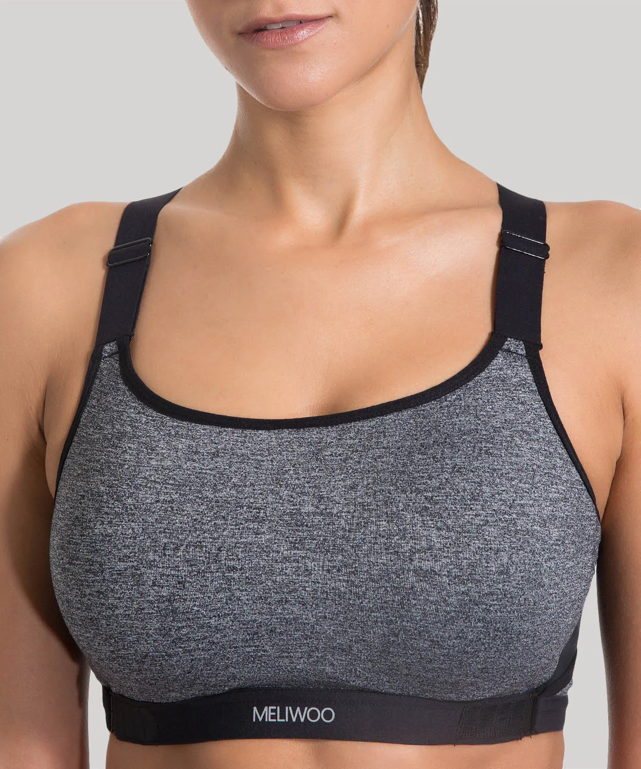 Women's Full Coverage Wirefree Padded Racerback High Impact Sports Bra