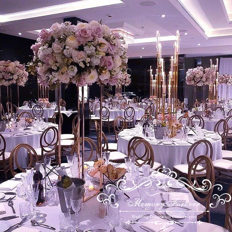 

10PCS Floor Vases Flowers Vase Column Stand Metal Pillar Road Lead Column Wedding Table Centerpieces Rack Event Party Decoration