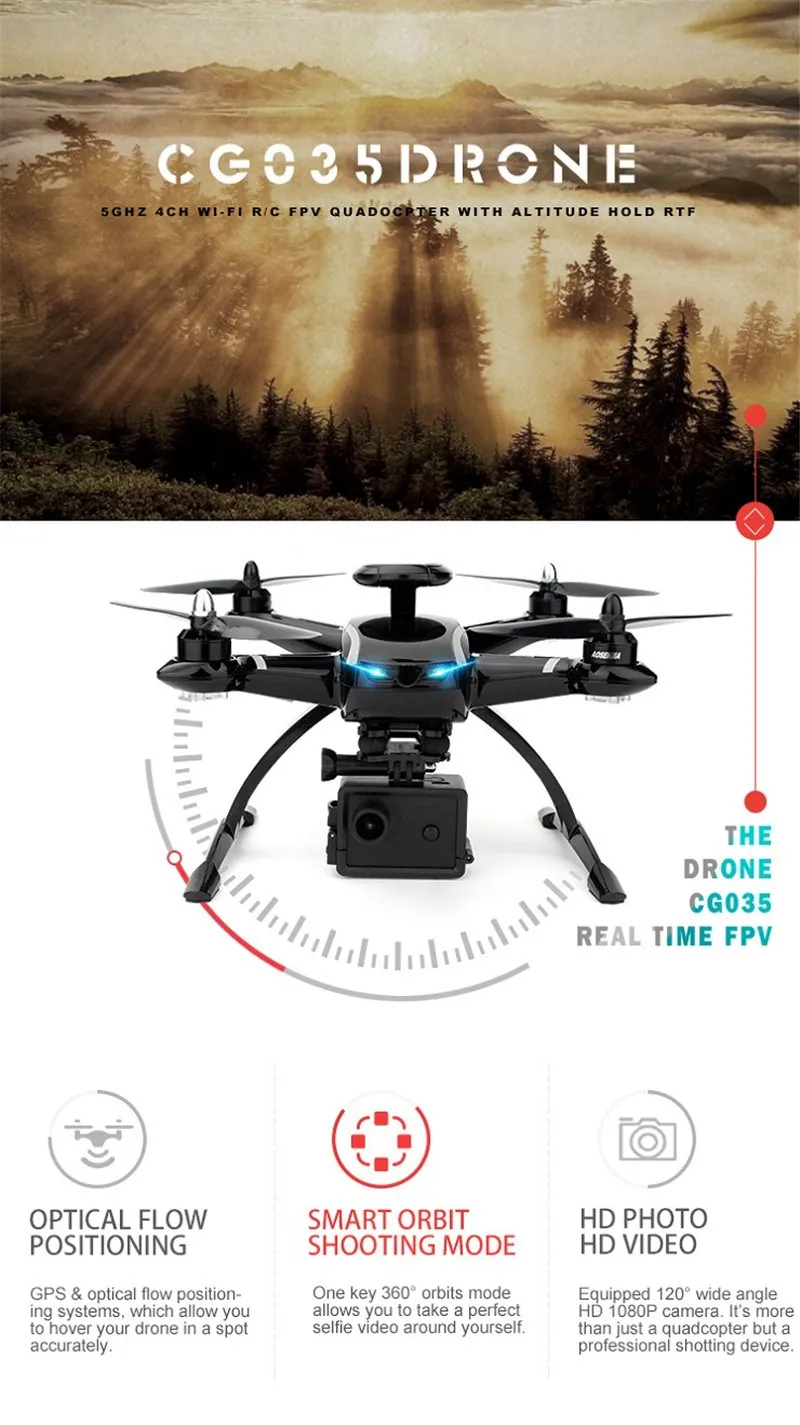 AOSENMA CG035 двойной gps оптическое позиционирование Wi-Fi FPV с 1080P HD камерой Радиоуправляемый Дрон Квадрокоптер Heclicopter игрушка VS Bayangtoys X21