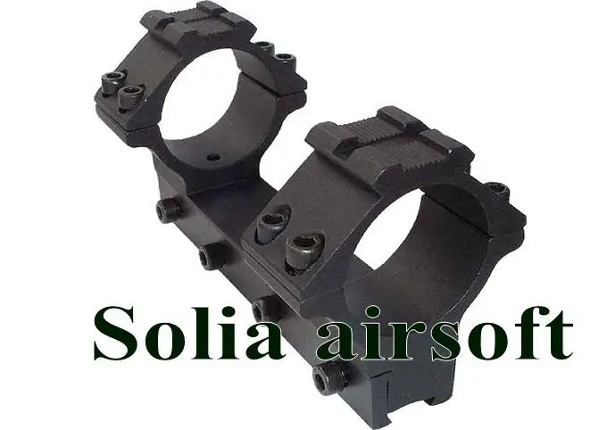 

Tactical 30mm double ring with 11mm weaver rail rifle scope red laser dot mount