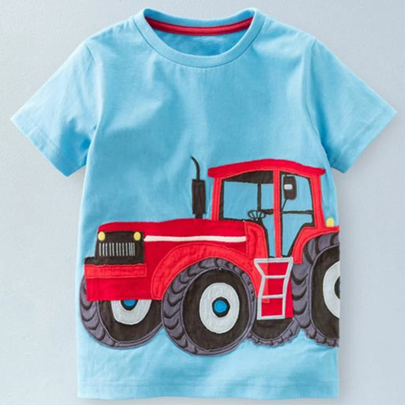 Kids T Shirt For Boys Tractor Pattern Baby Girl Tshirt Autumn 2018