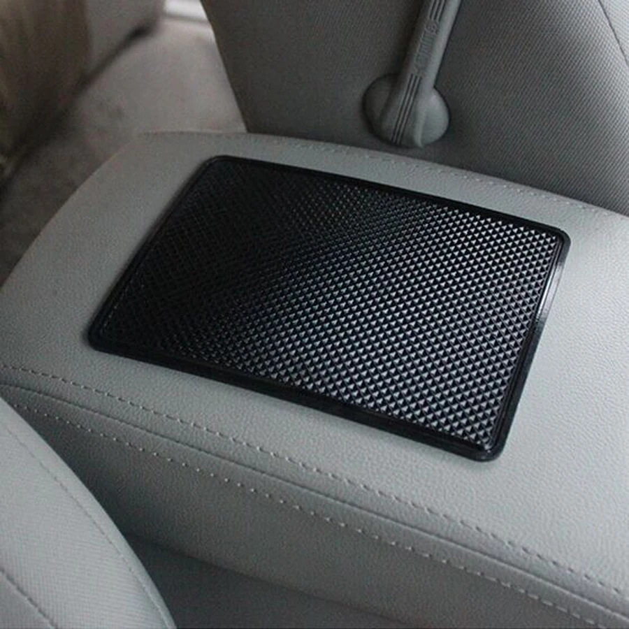 

Gfoloza Car Interior Anti-Slip Dashboard Sticky Pad Non Slip Mat Silicone 18x13cm Stand For Phone Coin Sunglass Holder