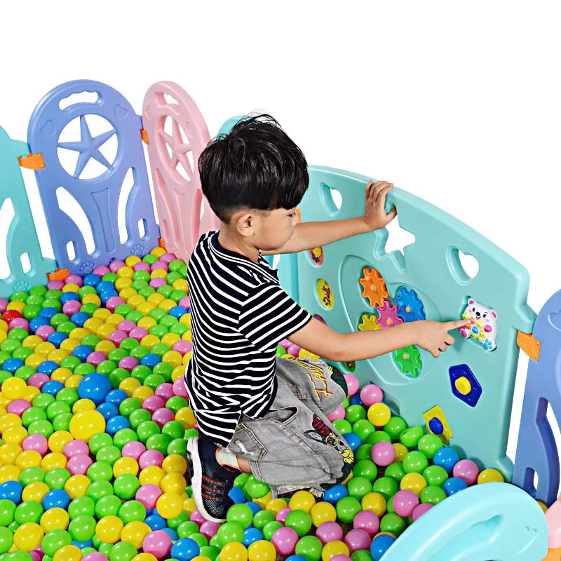 Baby Playpen Plastic Fence Safety Protector Kids Safety Barriers Fencing For Children Indoor Game Play Yard Playpen Baby Fence Baby Playpen Plastic Fence Safety Protector Kids Safety Barriers Fencing For Children Indoor Game Play Yard Playpen Baby Fence