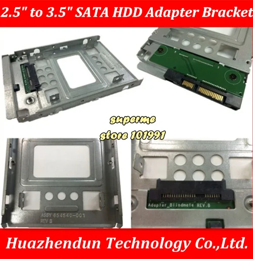 Original New HP 654540-001 2.5 SSD to 3.5/" SATA Adapter Tray SAS HDD Bracket Bay