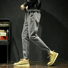 YASUGUOJI, новинка, брюки для мужчин, спортивные штаны, джоггеры, эластичность, уличная одежда, Япония, брюки карго, мужские вельветовые штаны, брюки до щиколотки