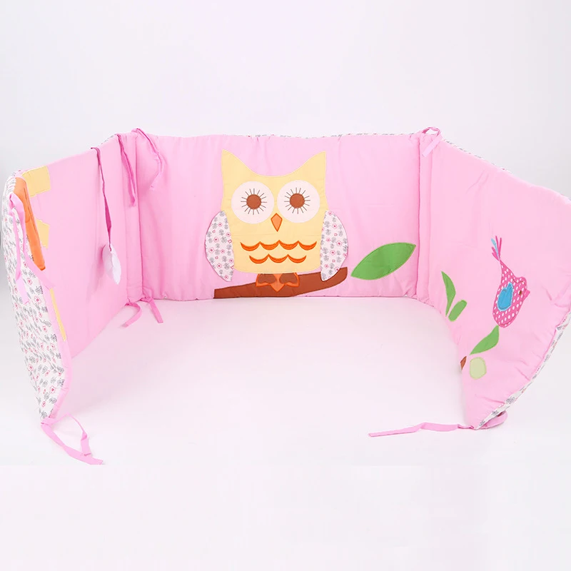 

Baby Bed Bumper Toddler Cushion Crib Protector Owl Pattern Children Play Toy Crib Cot Baby Bumper Protection Baby Room Decor
