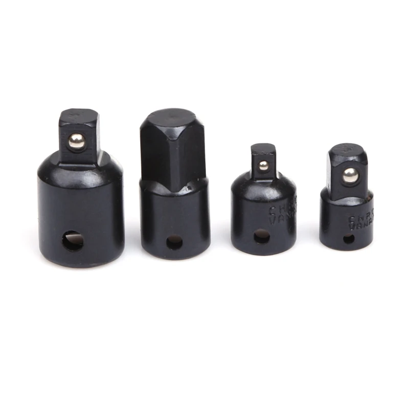 

4pcs 1/4 3/8 1/2 Ratchet Socket Wrench Socket Adapter Spanner Set Converter Drive Reducer Air Impact Craftsman Hand Tool Sets