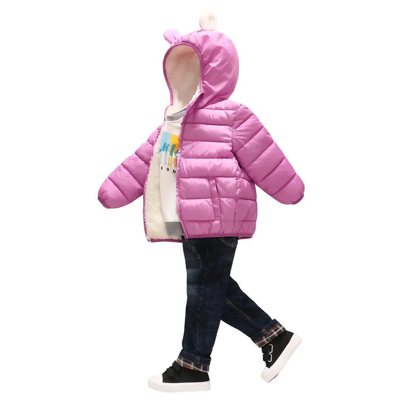 COOTELILI Baby Toddler Boys' Winter Clothing Thicken Cotton Fleece Warm Parka Jacket For Girls Infant Overcoat 90-130cm (6)