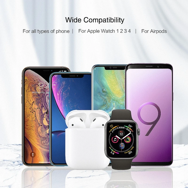 3 in 1 Mobile Phone Watch Headphone Magnetic Chargers Wireless Charging Adapter Holder Pad For Airpods For Apple Watch Charger