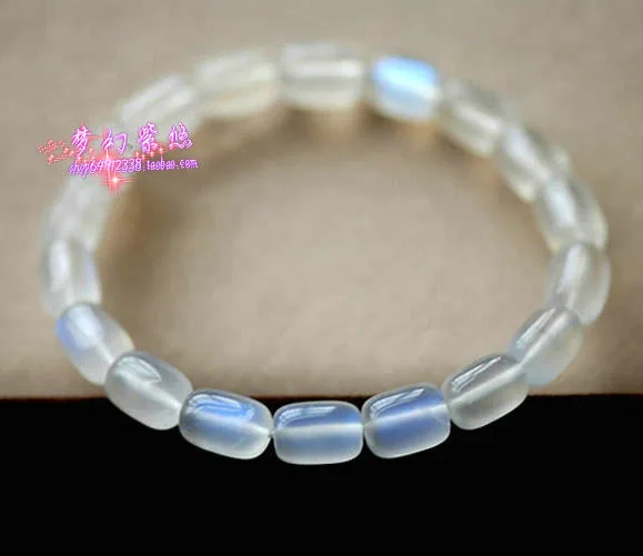 

Natural moonstone bracelet the blue moonstone bracelet beads barrel beads garnet tourmaline