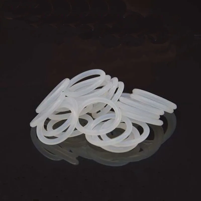 

20pcs Silicone O-ring white WD 2.65mm VMQ seal inside diameter 33.5-43.7mm High temperature resistance Food contact level rubber