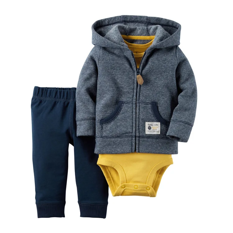 Комплект из 3 предметов, брендовый комплект одежды для маленьких мальчиков и девочек, одежда для новорожденных топы, свитер+ штаны+ боди, младенцы, одежда для девочек - Цвет: 19