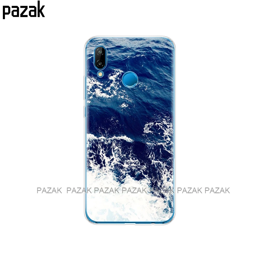 Силиконовый чехол для 5,8" huawei p 20 Lite huawei p 20 pro Чехол для huawei p 20 задняя крышка для телефона мягкий защитный прозрачный чехол из ТПУ - Цвет: 61370